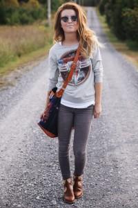 Женские свитшоты (80 фото): модные образы 2020, с чем носить свитшот