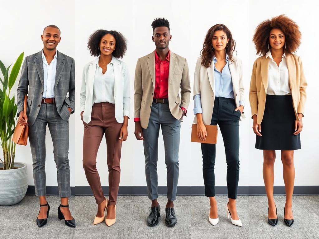     Business Casual: Der dresscode für moderne Büros.. Vestimenta y diversidad: inclusividad y expresión personal