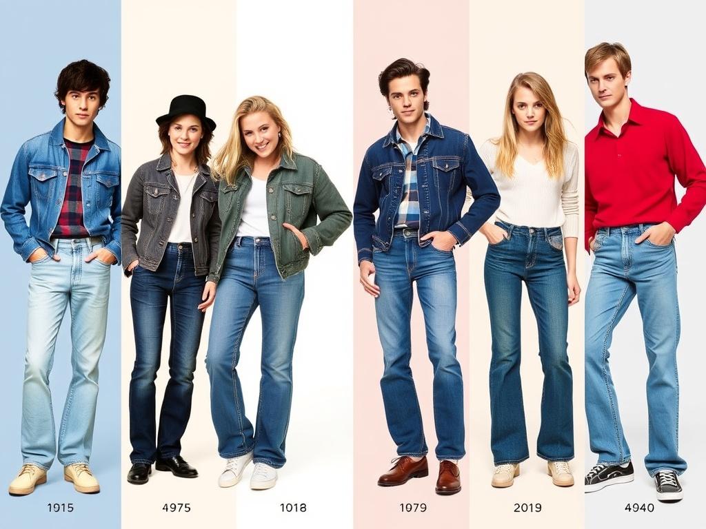     La evolución del denim: los jeans a través de las décadas.. Listas de estilos icónicos y cómo identificarlos