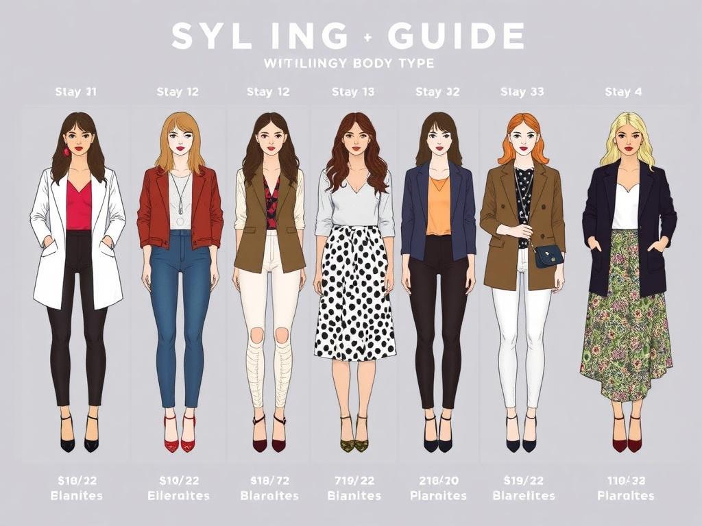    Guía de estilismo para diferentes tipos de cuerpo.. Consejos finales de estilismo: color, estampados, tejidos y accesorios