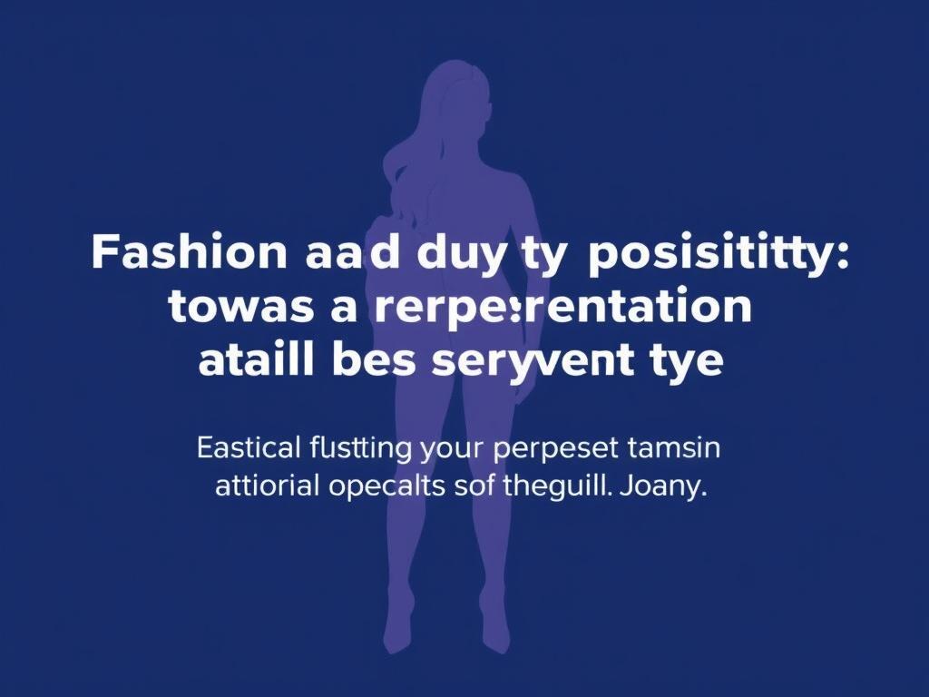     Mode et body positivity : vers une représentation de toutes les morphologies. Practical Checklist for Brands Starting the Journey