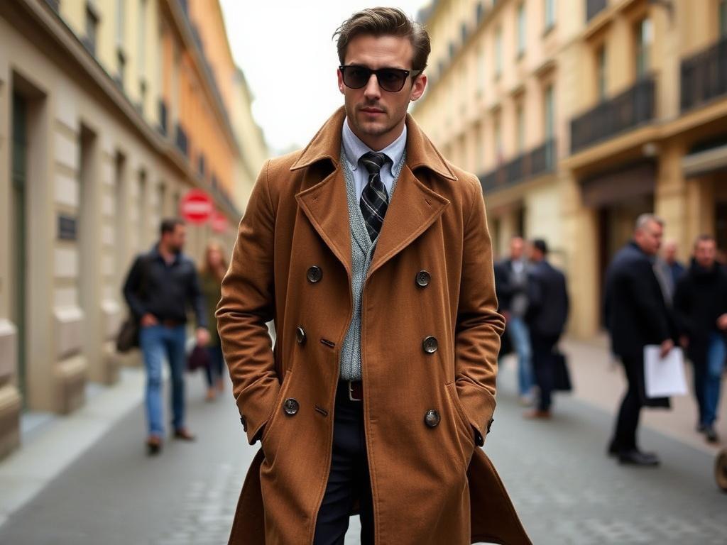     Les pièces incontournables du dressing masculin français. Le trench et le manteau : la touche d'élégance extérieure